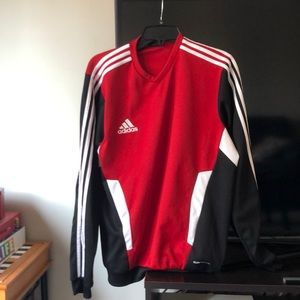 Adidas Clima Warm Red Long Sleeve Athletic Shirt
